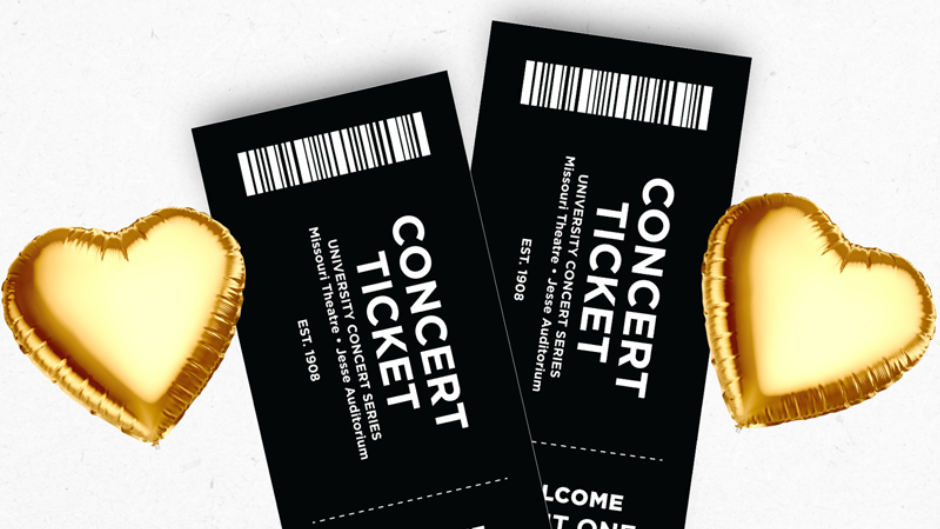  Gold Hearts and a Pair of Concert Tickets