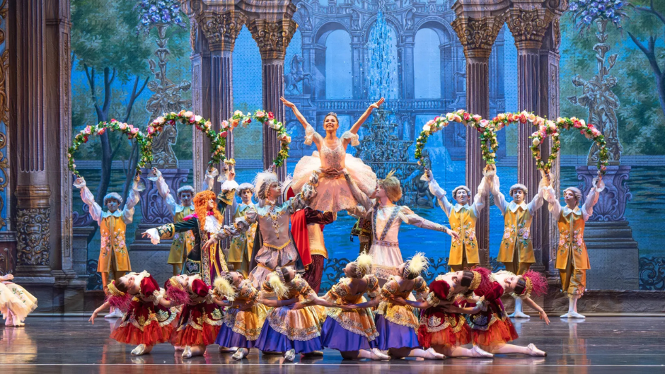  The Sleeping Beauty cast on performing on stage